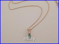 1.20 tcw Diamond Colombian AAA+ Emerald 18k Pendant Art Deco High End Necklace