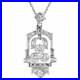 1.65 Carat Diamond Platinum Art Deco Pendant Necklace