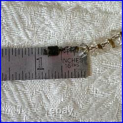 18 Art Deco Rock Crystal Quartz Necklace Hand Knotted Graduated German Cut VNTG