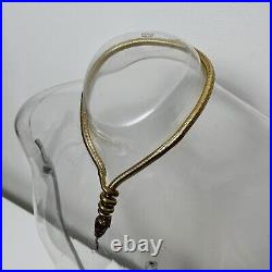 1920 Art Deco Gold Plated Egyptian Revival Snake Necklace Snake Necklace