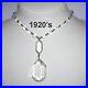 1920’s POOLS OF LIGHT Rock Crystal ART DECO Bold Necklace