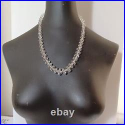 1920s Art Deco Rock Crystal Necklace & Earrings