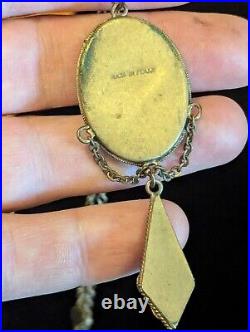 1928 Art Deco ROMA Micro Mosaic Italy Necklace 16