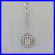 1930s Antique Art Deco 14K White Gold Old Mine Cut Diamond Star Pendant Necklace