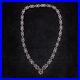 4 Carat Vintage Diamond Chain Necklace 18k 46 Gram White Gold Art Deco Natural
