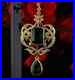 4Ct Emerald Lab Created Emerald Vintage Art Deco Pendant 14K Yellow Gold Plated