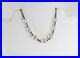 830 Silver Quartz Bead Necklace 18 inch chain Art Deco Antique