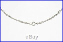 $9,950 2.51ct Antique Art Deco Rose Cut/old Mine Cut Diamond Platinum Necklace
