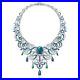 925 Sterling Silver Art Deco Style Opal Highend Handmade Teardrop Necklace