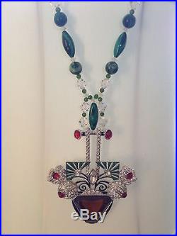 ART DECO 89 TM B271 FAMOUS Pendant Necklace BP in Sylvie Raulet Art Deco Jewelry
