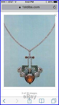 ART DECO 89 TM B271 FAMOUS Pendant Necklace BP in Sylvie Raulet Art Deco Jewelry