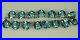 ART DECO Necklace 1930s STERLING 15 Open Aqua Blue CRYSTALS 16.75 Choker FAB