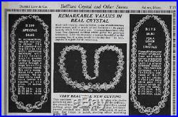 ART DECO Necklace ROCK CRYSTAL QUARTZ GEMSTONE 1930s Signed GERMANY Period Chain
