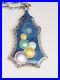 ART DECO vintage EISENBERG sterling silver & enamel CHAMPAGNE BUBBLES pendant