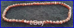 Amber vintage Art Deco antique string of beads / necklace