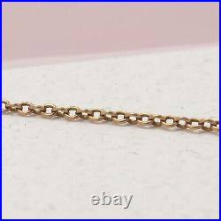 Antique Art Deco 10k Yellow Gold 1mm Cable Chain 19 Necklace