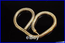 Antique Art Deco 14K Yellow Gold Filled Snake Chain 7mm 17 Necklace