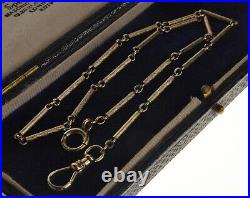 Antique Art Deco 14k Yellow Gold Watch Chain Necklace 14 1/2 C. 1920 003664