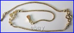 Antique Art Deco 18K Yellow Gold Necklace 14 10.1 Grams Fine Jewelry