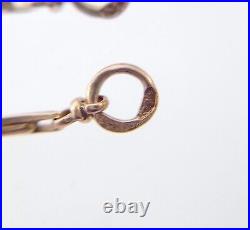 Antique Art Deco 1920's 14k Rose Gold Bar Link 18 Chain