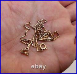 Antique Art Deco 1920's 14k Rose Gold Bar Link 18 Chain