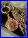Antique Art Deco 1920’s Gold Gf Garnet Paste Fob Ornate Watch Chain Necklace