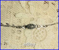 Antique Art Deco Camphor Glass Stone Necklace With Free Broken Bracelet