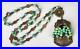 Antique Art Deco Czech Neiger Bros Glass Flower Grape Basket Necklace 1920s