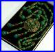 Antique Art Deco Neiger Necklace Czech Uranium Jade Glass Brass