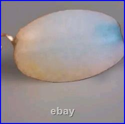 Antique Art Deco Opaline Opalescent Graduated Czech Glass Bead Necklace 19 VGVC