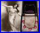 Antique Art Deco Pink Sapphire Paste Jewel Necklace Open Back Beautiful Bridal