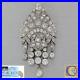 Antique Art Deco Platinum 3.48ctw Diamond Brooch Pendant Necklace EGL F8 $9100