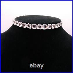 Antique Art Deco Rivere Choker Necklace Sterling Silver Signed H&H Extremely Rar