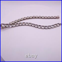 Antique Art Deco Rivere Choker Necklace Sterling Silver Signed H&H Extremely Rar