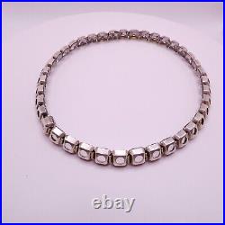 Antique Art Deco Rivere Choker Necklace Sterling Silver Signed H&H Extremely Rar