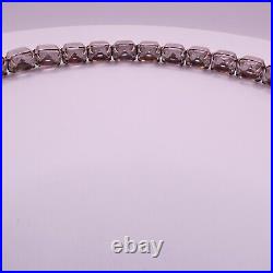 Antique Art Deco Rivere Choker Necklace Sterling Silver Signed H&H Extremely Rar