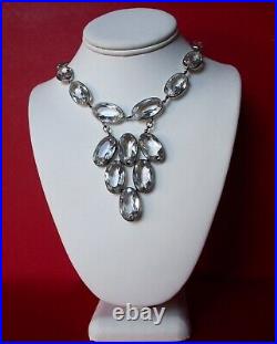 Antique Art-Deco Rock Crystal Quartz Necklace/Boho