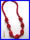 Antique Art Deco red coral necklace