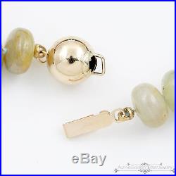 Antique Retro Vintage Art Deco 14k Gold 302.95 Ct Multi Color Sapphire Necklace