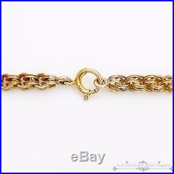 Antique Vintage 1940 Art Deco 18k Gold Chinese Amethyst Lavaliere Necklace