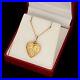 Antique Vintage Art Deco 12k Gold Filled GF Floral Heart G Locket Necklace