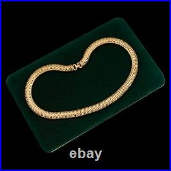 Antique Vintage Art Deco 14K Gold Filled GF Accordion Expansion Snake Necklace