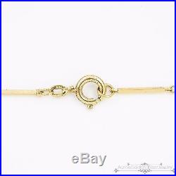 Antique Vintage Art Deco 18k gold Enamel Bucherer Watch Pendant Necklace