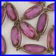 Antique Vintage Art Deco PINK Glass Paste Czech Bohemian Jewel Necklace Beads
