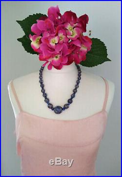 Antique Vintage Art Deco Venetian Millefiori Moretti Trade Beads Necklace Gift