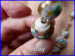 Antique /vintage /art Deco Venetian Fancy Bead Necklace Large Focal Beads