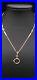 Art Deco 18K & 14K YELLOW GF Love-Knot Bar Link Watch Chain NECKLACE (17.5) #561