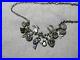 Art Deco 40’s Sterling Silver Multi Charms Western/Mexico Pool of Light Necklace
