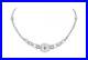 Art Deco 925 Real Silver Round & Marquise Cut Cubic Zirconia Women’s Necklace