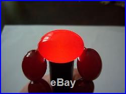 Art Deco Cherry Amber Bakelite Beads Necklace 73 Gr